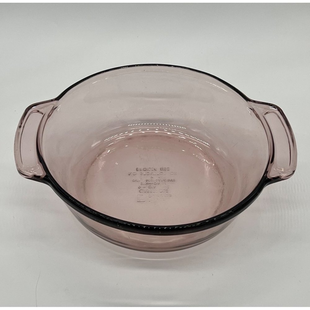 Vintage Anchor Hocking Lavender Double Handled Casserole/Mixing Bowl 9" - Picture 1 of 3